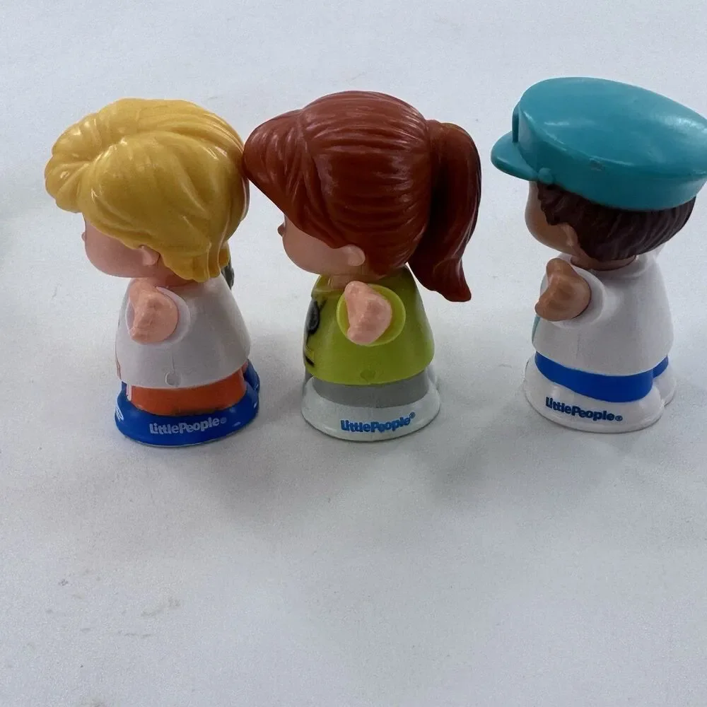 Lot of 6 Little People Figures Various Characters Careers Fireman Doctor